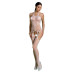 Бодістокінг Passion ECO BS002 white, відкритий доступ, імітація підв’язок, абстрактний малюнок - Фото №1