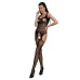 Бодистокинг Passion ECO BS005 black, плотный, открытый доступ, имитация подвязок - Фото №1