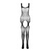 Бодистокинг Passion ECO BS005 black, плотный, открытый доступ, имитация подвязок - Фото №3