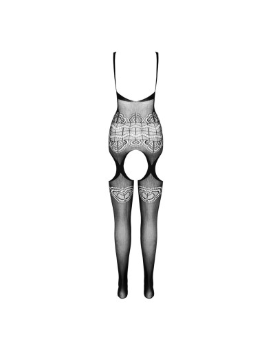 Бодистокинг Passion ECO BS005 black, плотный, открытый доступ, имитация подвязок - Фото №4