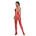 Бодистокинг Passion ECO BS005 red, плотный, открытый доступ, имитация подвязок - Фото №2