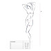 Бодистокинг Passion ECO BS005 white, плотный, открытый доступ, имитация подвязок - Фото №5
