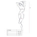Бодистокинг Passion ECO BS006 white, с доступом, халтер, имитация подвязок - Фото №5