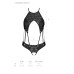 Боди с открытым доступом Passion TASMINA BODY S/M, black, экокожа, шнуровки, ажурные кружева - Фото №5