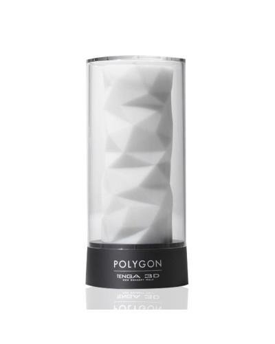 Мастурбатор Tenga 3D Polygon, дуже ніжний, з антибактеріального еластомеру зі сріблом - Фото №1
