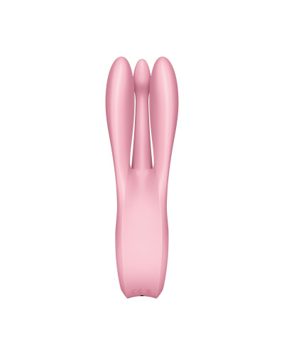 Кліторальний вібратор Satisfyer Threesome 1 Pink з трьома гнучкими пальчиками - Фото №4