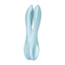Кліторальний вібратор Satisfyer Threesome 1 Light Blue з трьома гнучкими пальчиками - Фото №2