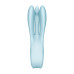 Кліторальний вібратор Satisfyer Threesome 1 Light Blue з трьома гнучкими пальчиками - Фото №4