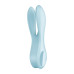 Кліторальний вібратор Satisfyer Threesome 1 Light Blue з трьома гнучкими пальчиками - Фото №5