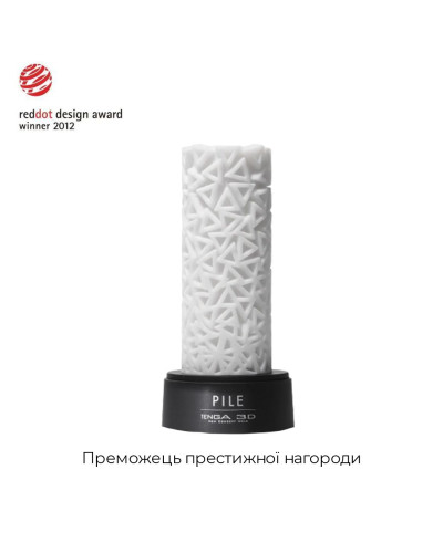 Мастурбатор Tenga 3D Pile, очень нежный, из антибактериального эластомера с серебром - Фото №3