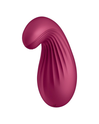 Вібратор Satisfyer Dipping Delight Berry, 2 мотори, гнучкий кінчик - Фото №2