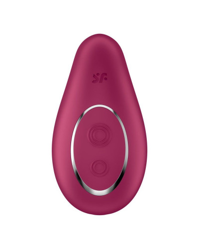 Вібратор Satisfyer Dipping Delight Berry, 2 мотори, гнучкий кінчик - Фото №3