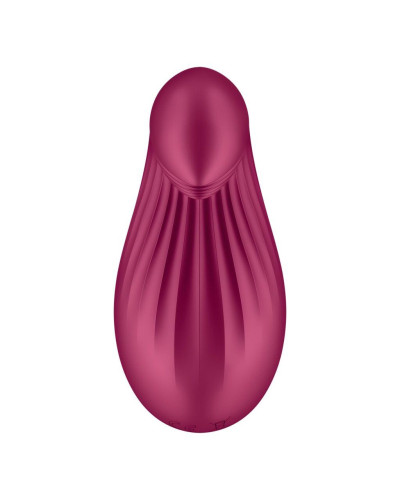 Вібратор Satisfyer Dipping Delight Berry, 2 мотори, гнучкий кінчик - Фото №5