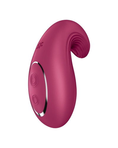 Вібратор Satisfyer Dipping Delight Berry, 2 мотори, гнучкий кінчик - Фото №6
