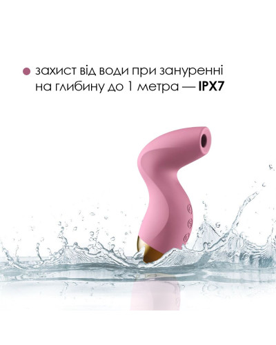 Вакуумний кліторальний стимулятор Svakom Pulse Pure Pale Pink, 5 режимів, 5 інтенсивностей у кожному - Фото №4
