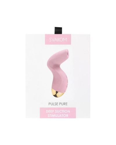 Вакуумний кліторальний стимулятор Svakom Pulse Pure Pale Pink, 5 режимів, 5 інтенсивностей у кожному - Фото №8
