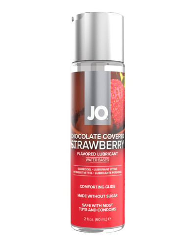 Змазка на водній основі JO Chocolate Covered Strawberry (60 мл), без цукру - Фото №1