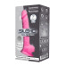 Фаллоимитатор SilexD Johnny Pink Glow in the dark, двухслойный, силикон+Silexpan, диаметр 3,5см - Фото №2
