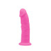 Фалоімітатор SilexD Robby Pink (MODEL 2 size 6in) Glow in the dark, двошаровий, силікон+Silexpan, діаметр 3,5см - Фото №1