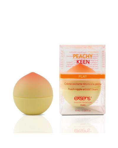 Збуджувальний крем для сосків EXSENS Peachy Keen (8 мл) з олією жожоба та ши, їстівний, без цукру - Фото №1