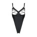 Боді з екошкіри Passion CELINE BODY 4XL/5XL black, з доступом, відкритий - Фото №3