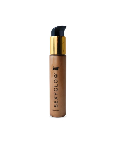 Крем-шимер для тіла Intt Sexy Glow (60 мл) з олією ши та ароматом ванілі, сяйна засмагла шкіра - Фото №2