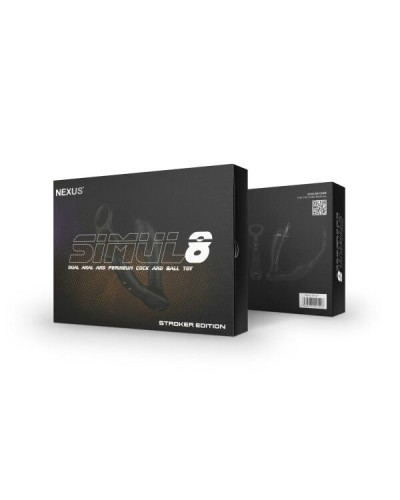 Масажер простати Nexus Simul8 Stroker Edition з ерекційним кільцем, перлинний масаж + вібрація - Фото №3