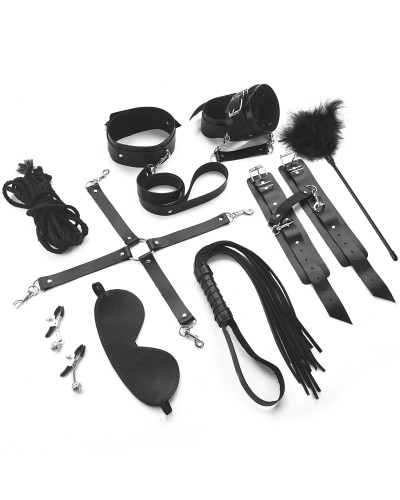Набор BDSM Art of Sex – Set Leather, 10 предметов, черный, натуральная кожа - Фото №1