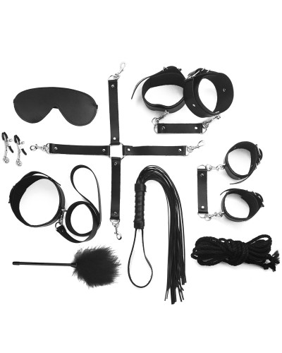 Набор BDSM Art of Sex – Set Leather, 10 предметов, черный, натуральная кожа - Фото №2