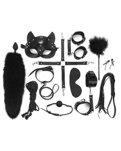Набір BDSM Art Of Sex – Maxi BDSM Set Leather, 13 предметів, чорний, натуральна шкіра - Фото №2