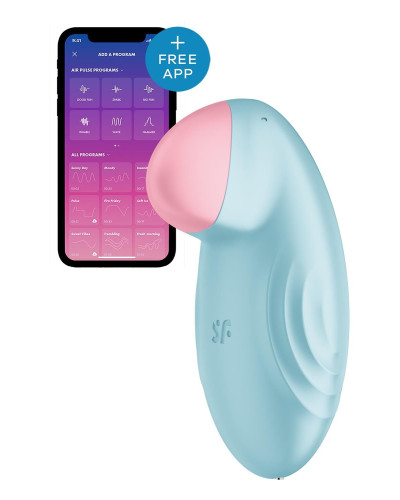 Смарт-вібратор для клітора Satisfyer Tropical Tip Light Blue - Фото №1