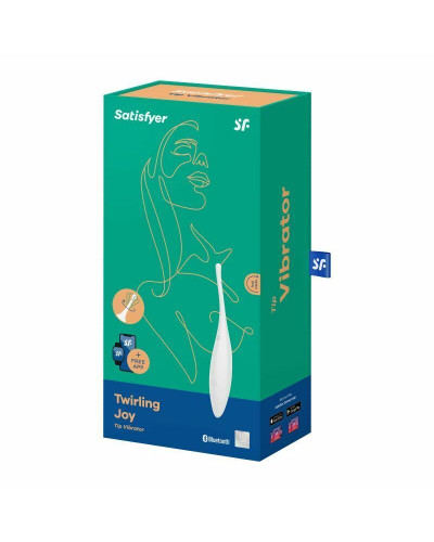 Смарт-вібратор для клітора Satisfyer Twirling Joy White - Фото №5