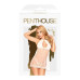 Комплект сорочка у стилі 60-х та трусики з доступом Penthouse - Libido Boost White S/M - Фото №3