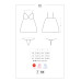 Сатиновый пеньюар с кружевом Obsessive 810-BAB-1 babydoll & thong S/M, черный, пеньюар, танга - Фото №7