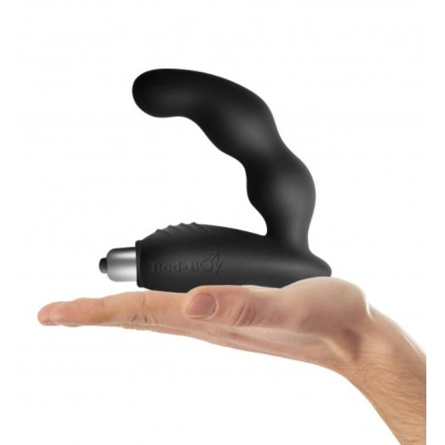 Вібромасажер простати Rocks Off Bad-Boy Black, масаж промежини, макс. діаметр 4 см