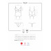 Сатиновый кружевной корсет Obsessive 810-COR-1 babydoll & thong S/M, черный, корсет, танга - Фото №7