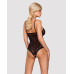Кружевное боди с доступом 818-TED-1 teddy L/XL, черное - Фото №2