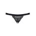 Кружевные танга с доступом Obsessive 828-THC-1 crotchless thong S/M, черные - Фото №5