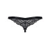 Кружевные танга с доступом Obsessive 828-THC-1 crotchless thong S/M, черные - Фото №6