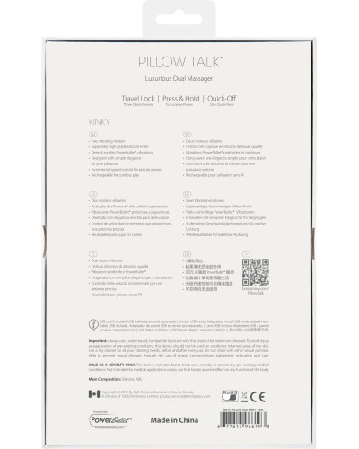 Розкішний вібратор-кролик Pillow Talk - Kinky Teal з кристалом Сваровські, потужний - Фото №10