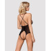 Сетчатое боди с открытыми ягодицами Obsessive 841-TED-1 teddy S/M, черный - Фото №2