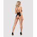 Сетчатое боди с открытыми ягодицами Obsessive 841-TED-1 teddy S/M, черный - Фото №4