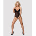 Сетчатое боди с открытыми ягодицами Obsessive 841-TED-1 teddy L/XL, черный - Фото №3