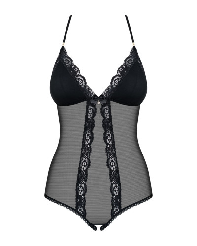 Сетчатое боди с открытыми ягодицами Obsessive 841-TED-1 teddy L/XL, черный - Фото №5