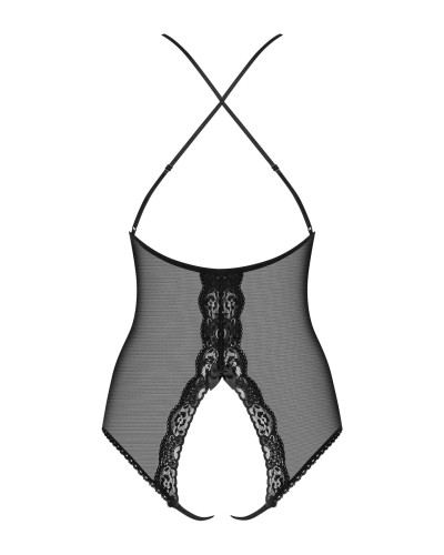 Сетчатое боди с открытыми ягодицами Obsessive 841-TED-1 teddy L/XL, черный - Фото №6