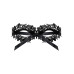 (SALE) Мереживна маска Obsessive A710 mask, єдиний розмір, чорна - Фото №3