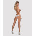 Кружевные трусики с доступом Obsessive Alabastra L/XL, белый - Фото №4
