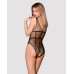 Бодистокинг из крупной сетки с доступом Obsessive B117 teddy S/M/L, черный - Фото №2