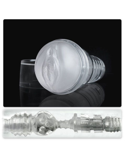 Мастурбатор-вагіна Fleshlight Ice Lady Crystal, напівпрозорий матеріал і корпус - Фото №1