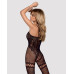 (SALE) Бодистокинг Obsessive Bodystocking F213 S/M/L, имитация кружевного боди и резинки для чулок - Фото №2